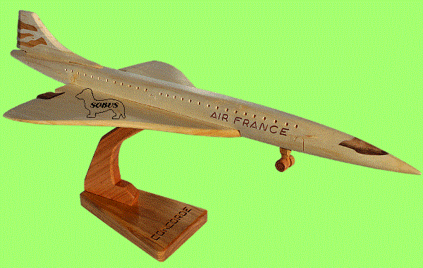 Concorde - Wooden plane