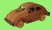Wooden retro car - Retro Holzauto